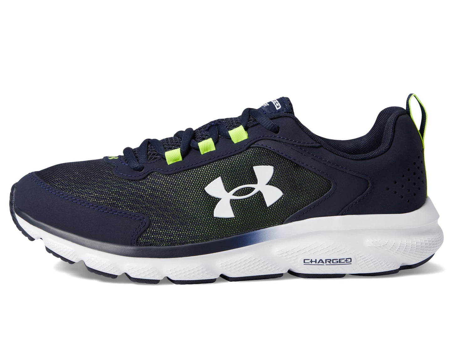 Under Armour Men's Charged Assert 9, (404) Midnight Navy/Yellow Ray/White, 9.5