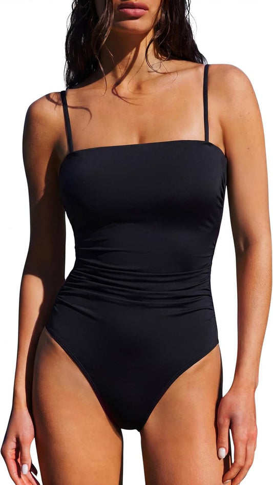 One Piece Swimsuit for Women - Sexy Tummy Control Square Neck Bathing Suit | Stylish & Comfortable