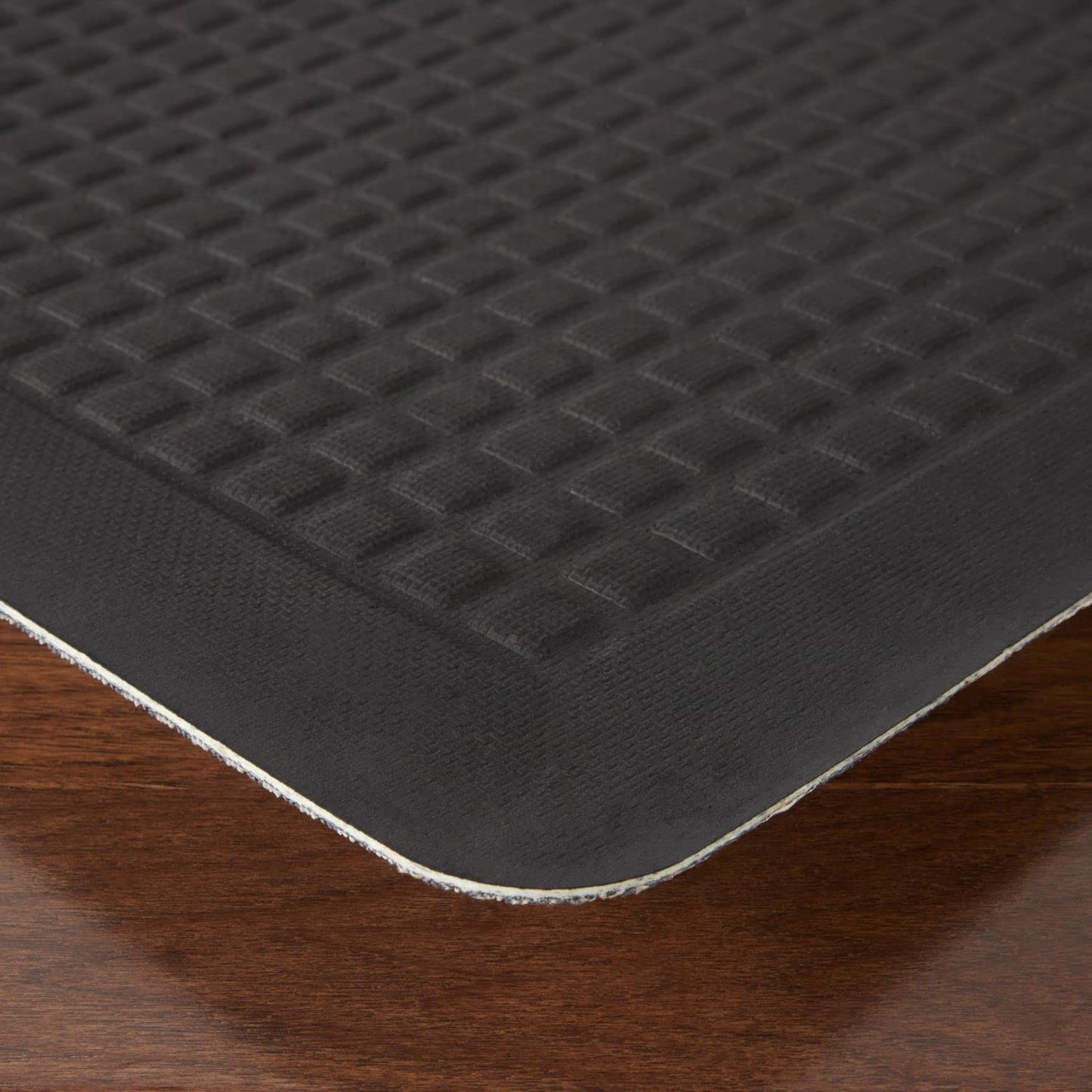 Martha Stewart Mira Modern Heathered Anti-Fatigue Air-Infused Kitchen Mat, Grey, 19.6"x32"
