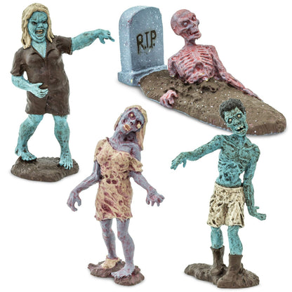 Safari Ltd. Zombies Super Toob - Miniature Zombie Figures for Halloween Display and Imaginative Play - Toy Figures for Boys, Girls & Kids Ages 3+