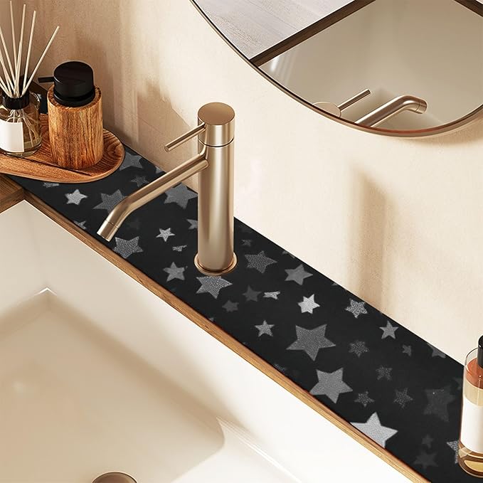 Kitchen Sink Splash Guard 1 PC 30 Inch Sink Faucet Mat Splash Guard