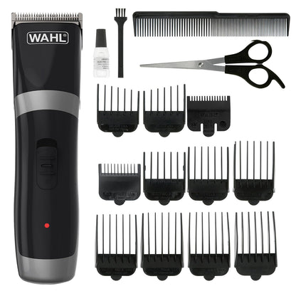 Wahl Cord/Cordless Hair Clipper, Gifts for Him, Rechargeable Cordless Clippers, Clipper Kit for Men, Rinseable Blades, Home Hair Cutting, Clippers with Guide Combs