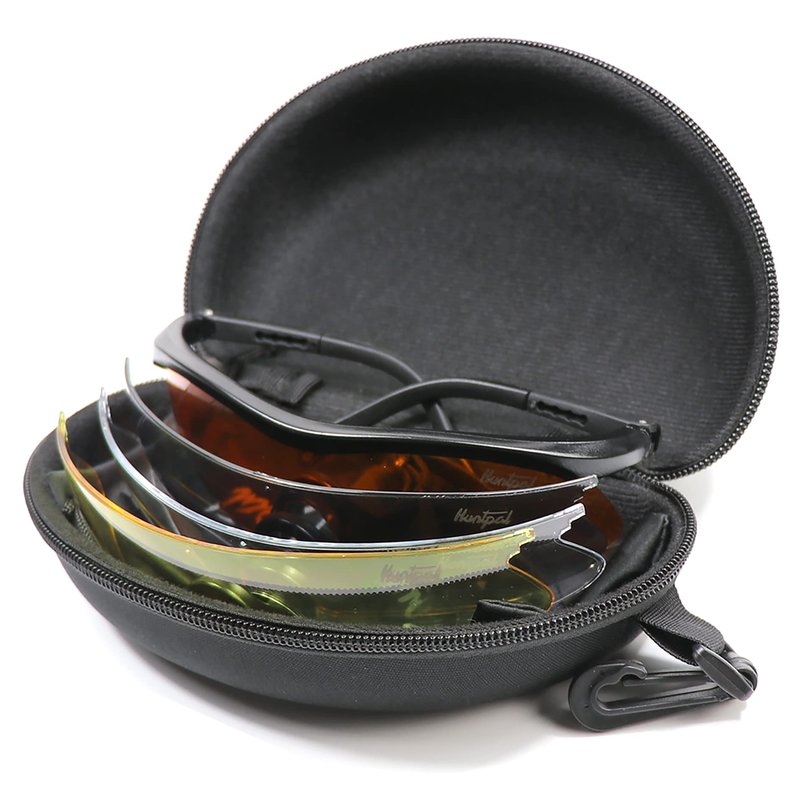 HUNTPAL Hunting Shooting Safety Glasses with 4 Interchangeable Lenses