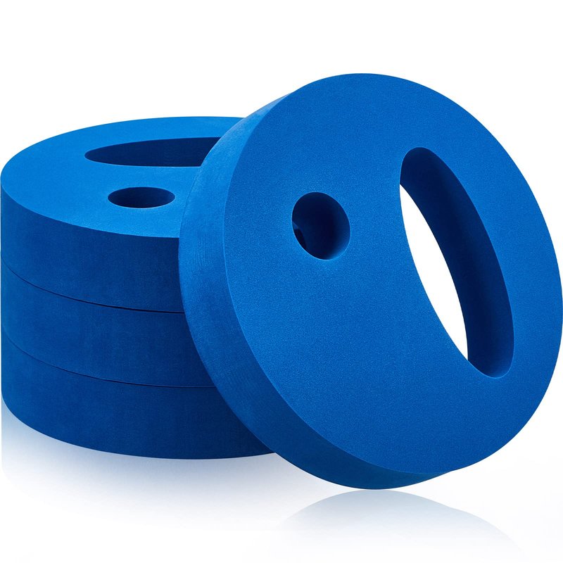 2 Pcs Water Exercise Discs Weights for Pool Exercise Set EVA Foam Water Aerobic Equipment Hand Held Swim Disc for Pool Aerobics Fitness, 7.1 Inches in Diameter (Blue)