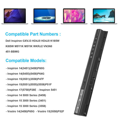 Fancy Buying M5Y1K Laptop Battery for Dell Inspiron 14 15 17 5000 3000 Series 5559 5558 3551 3451 3558 i3558 3567 5755 5756 5458 5759 5758 5759 GXVJ3 HD4J0 K185W WKRJ2 VN3N0 991XP 07G07 78V9D