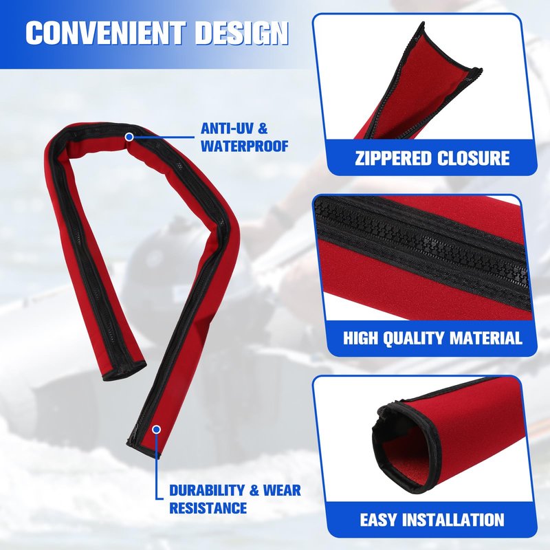 48 inch Zippered Neoprene Cable Sleeve