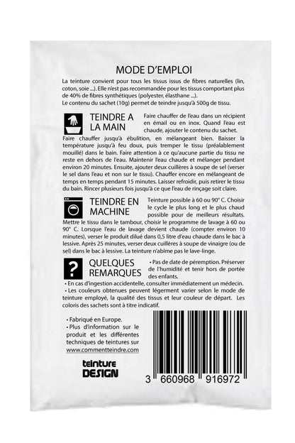 3 Pack of Textile Dye – Black – Universal Dyes for Clothes and Natural Fabrics