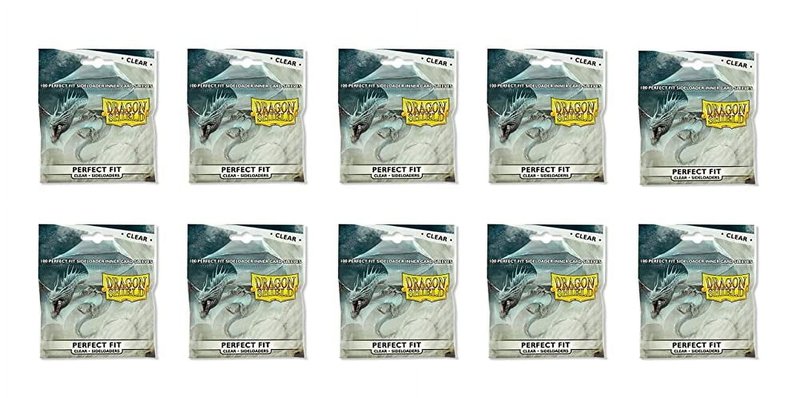 Dragon Shield 100 Standard Size Sideloader Clear Perfect Fit Sleeves (1 Pack)