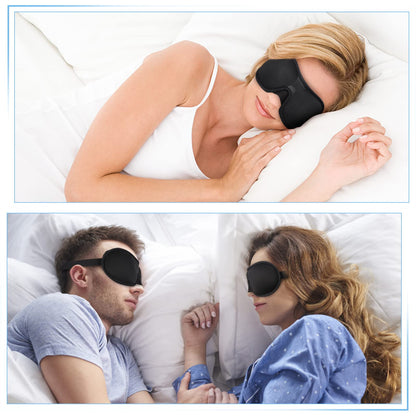 Brencco Breathable 3D Sleep Mask for Men and Women - 100% Light Blocking for Sleeping, Travel and Yoga
