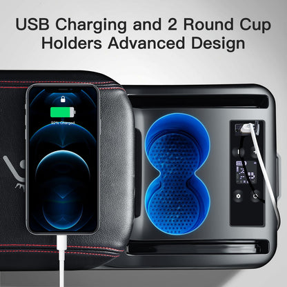 BODEGA 12 Volt Refrigerator, 16 Quart (15L) Car Fridge, Portable Refrigerator (-4℉-68℉), 12/24V DC for Outdoor, Vehicles, Camping, Travel