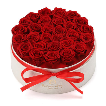 Valentines Day Flowers Roses Gifts for Her,16pcs Red Forever Preserved Roses in Heart Shape Gift Box,Valentines Day Delivery Prime Gifts-Roses Gifts for Women,Mom.