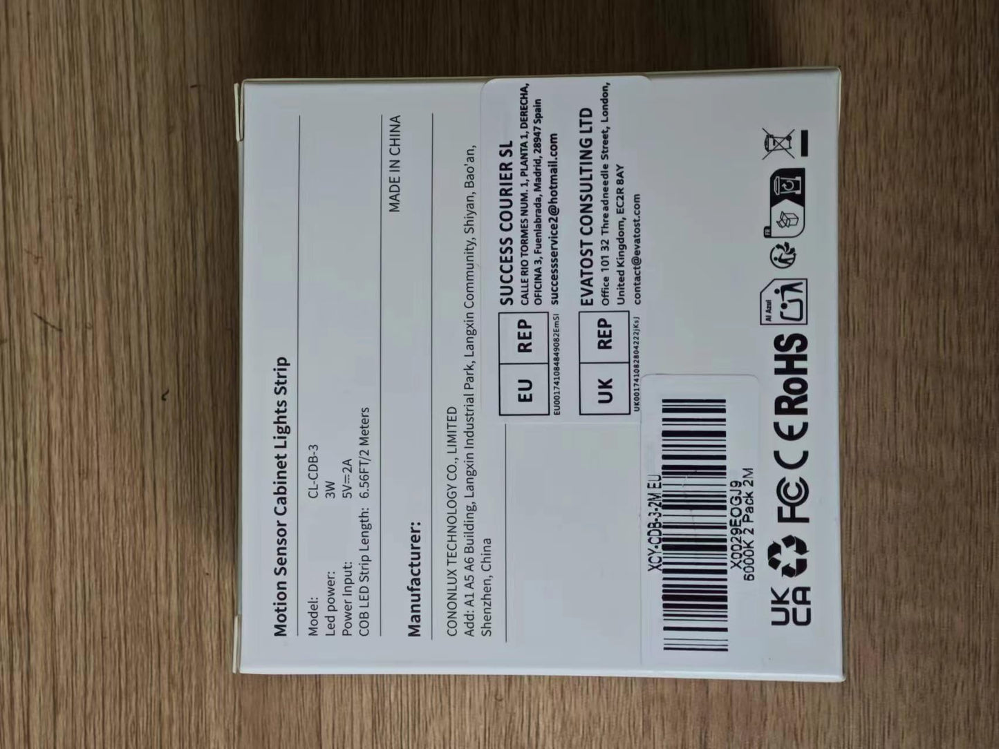 Amagle Under Cabinet Lights, 60 Leds Dimmable Motion Sensor Light Indoor, 2200mAh Rechargeable Battery Closet Lights, 6000K White COB Led Strip Lights for Bedroom, Kitchen, Stair, Shelf, 2 Pack,6.56FT