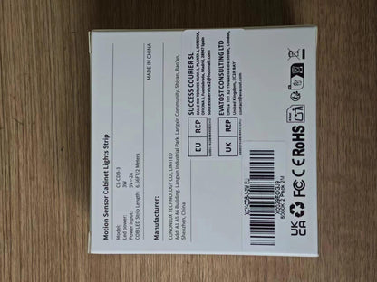 Amagle Under Cabinet Lights, 60 Leds Dimmable Motion Sensor Light Indoor, 2200mAh Rechargeable Battery Closet Lights, 6000K White COB Led Strip Lights for Bedroom, Kitchen, Stair, Shelf, 2 Pack,6.56FT