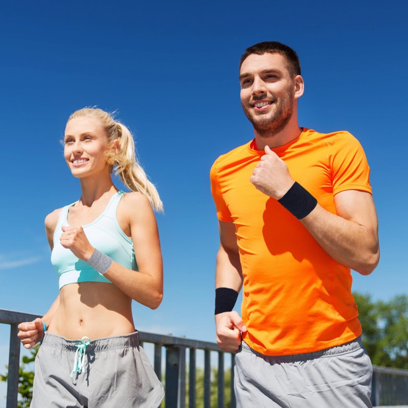 IMAGERIO 8 Pack Wrist Sweatbands Tennis Wrist Bands Absorbent Sweat Band for Men and Women, Breathable Cotton Sweatbands for Working Out, Football, Basketball, Running Athletic Sports