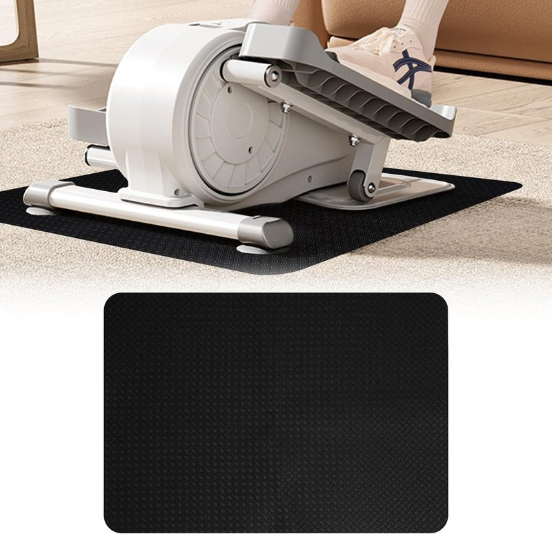 Double-Sided Non-Slip Workout Mat - 23.6" x 17" for Elliptical & Pedal Exercisers | Stability & Floor Protection
