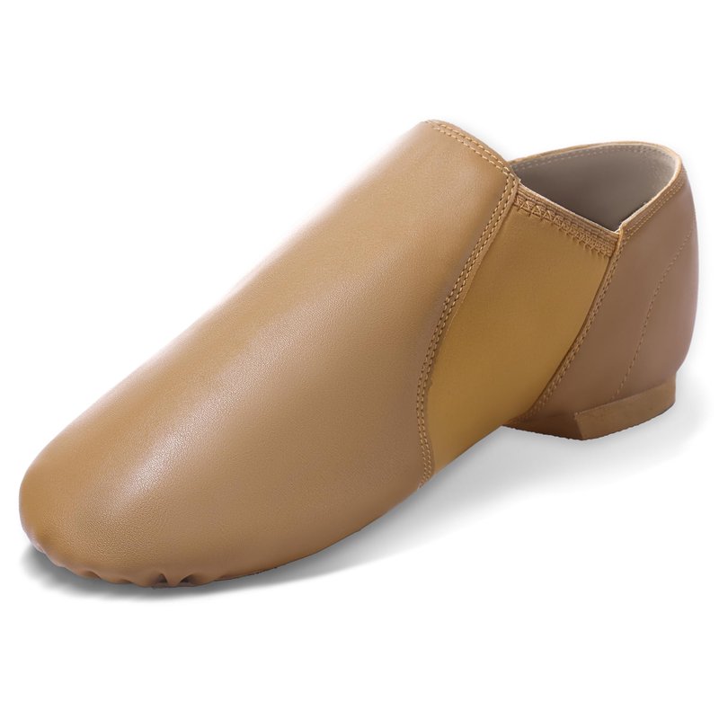 DWBH Unisex Jazz Shoe Leather Upper Women and Men's Slip-on Dance Shoes