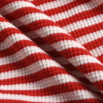 Aimaopao Newborn Infant Baby Girl Romper Bodysuit Girls Stripe Print One Piece Jumpsuit Pants Clothes Outfits (Stripe Long Sleeve Red, 0-3 Months)