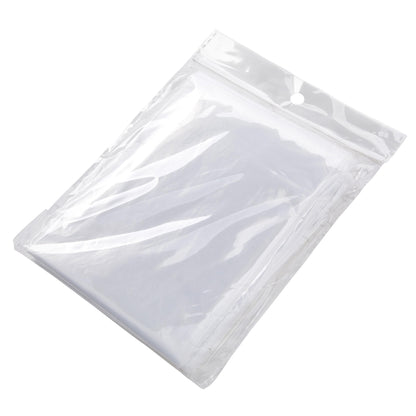 Juvale 20-Pack Disposable Rain Ponchos for Adults with Hood - Lightweight Emergency Plastic Poncho for Outdoor Events, Travel, Camping, Hiking, and Festivals - Clear