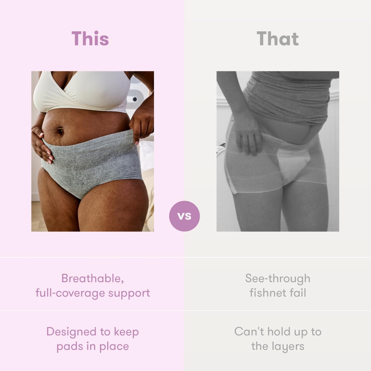 FridaBaby Disposable High Waist C-Section Postpartum Underwear | Super Soft, Stretchy, Breathable, Wicking, Latex-Free, Regular (8 Count)