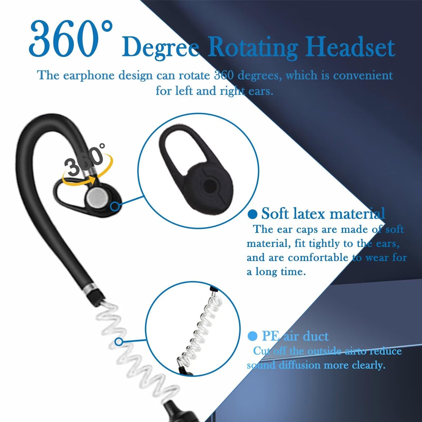 ELIDAIP T-M9 Super Mini Walkie Talkies with Earpieces Mini Two Way Radios