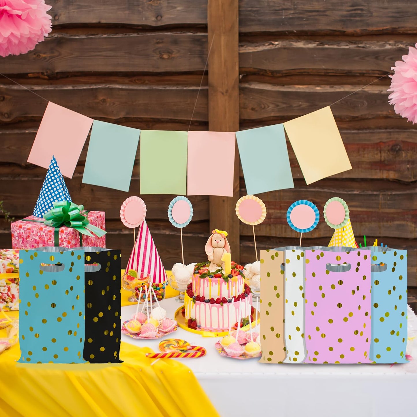 Kopokita 30PCS Party Favor Goodie Bags Goody Treat Small Gift Bags for Kids Birthday Party