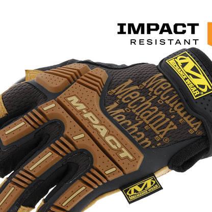 Mechanix Wear - Leather M-Pact Framer Gloves (Large, Black/Brown)
