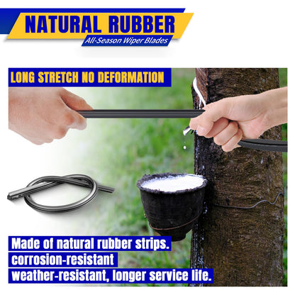 3 wipers Replacement for 2006-2011 Chevy chevrolet HHR, Windshield Wiper Blades Original Equipment Replacement - 18"/18"/11" (Set of 3) U/J HOOK