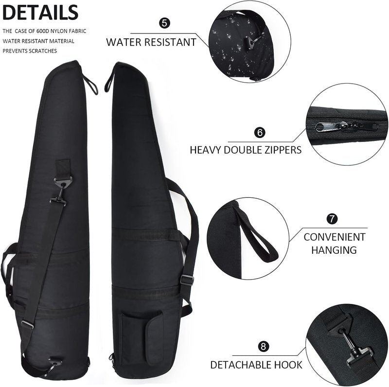 Soft Rifle Gun Case - 41/45/49 Inch Shotgun Carrying Bag with Adjustable Shoulder Sling