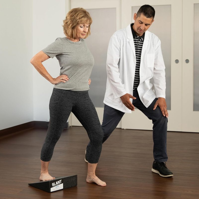OPT Slant Boards - Foam Wedge Incline for Calf & Ankle Rehab | Stretching Equipment for Achilles, Plantar Fasciitis & Shin Splints