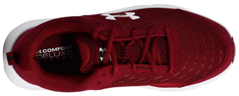 Under Armour Mens Charged Assert 10 Cardinal/Cardinal/White 13 Medium