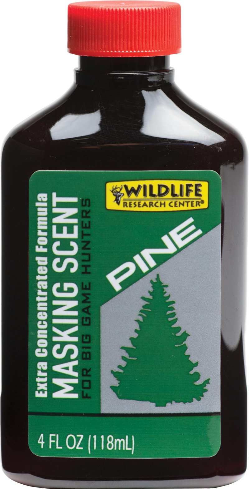 Wildlife Research Center Pine Masking Scent, Extra Concentrated, Strong Pine Aroma for Covering Human Scent & Fear Reduction – 4 FL OZ Spray Bottle