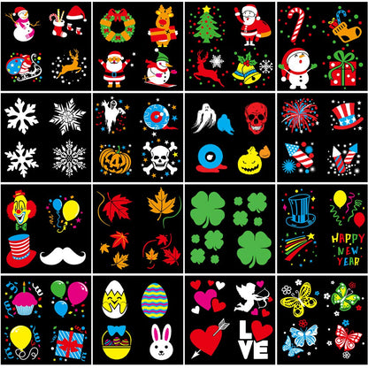 Elec3 Holiday Christmas Halloween Led Projection Light 12W, 16 Slides Projector Light Waterproof with RF Romote Used for Home Party Holidays Halloween Decoration