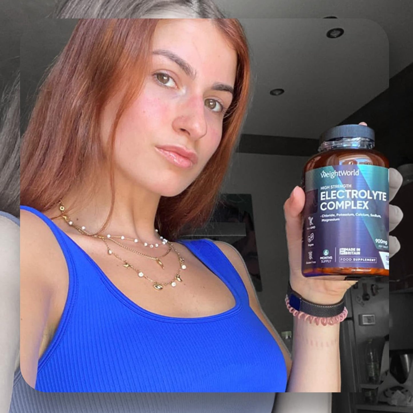 Electrolyte Tablets 900mg - 6 Months Supply - 180 Electrolyte Complex Tablets - Unflavoured, High-Strength & Vegan-Friendly - Sodium, Magnesium, Chloride, Calcium, & Potassium - Non-GMO & Gluten-Free