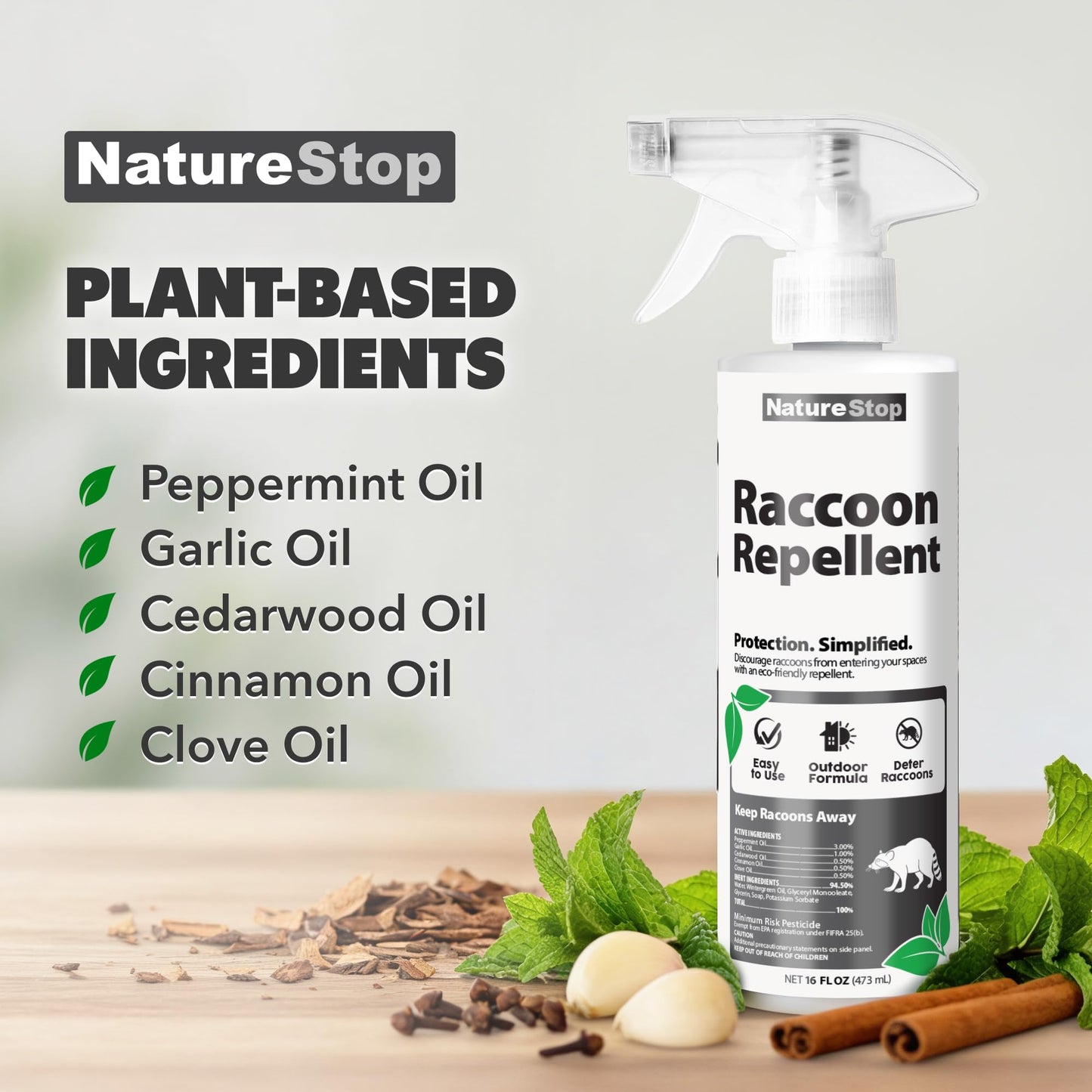 NatureStop Raccoon Repellent Spray (16 oz)