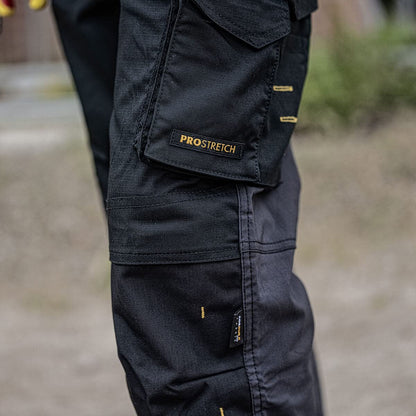 DEWALT Memphis Stretch Trouser 34W 31L Black/Grey