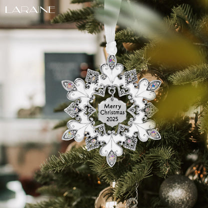 Laraine Christmas Tree Ornaments – 2025 Decorative Hanging Pendant of Car Charm Holiday Keepsake Gift Home Decor (Snowflake (2025))