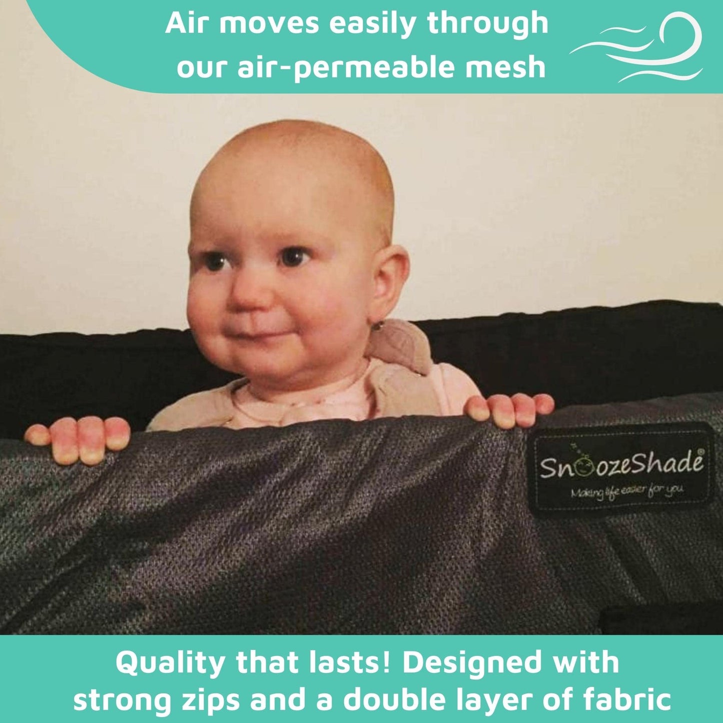 SnoozeShade Cot Bed Blackout Canopy and Sleep Cover Universal Fit 140x70cm Air-Permeable Mosquito Net for Babies and Toddlers