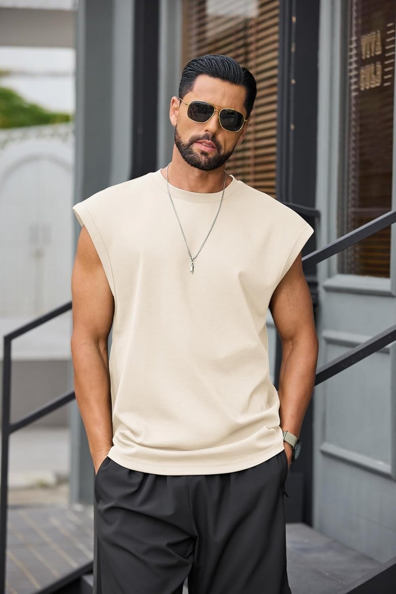 Mens Workout Tank Tops - Casual Sleeveless Gym Tee Shirt for Basketball | Loose Fit, Summer Style