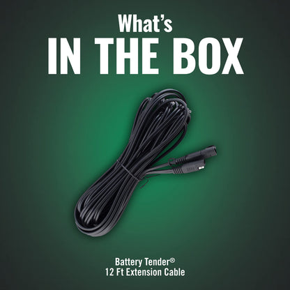 Battery Tender 12 Foot Extension SAE Cable - Designed for Use with Battery Tender Chargers - Quick Connect Plugs for Easy Connection to Motorcycle, Cars, ATVs and More - 081-0148-12