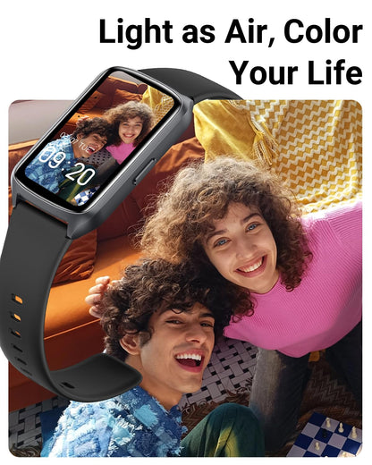 Amzhero Health Fitness Tracker with 24/7 Heart Rate, Blood Oxygen, Blood Pressure, Sleep Tracker, 5ATM Waterproof Activity Trackers with Step Tracker, Pedometer (S & L Bands Included)