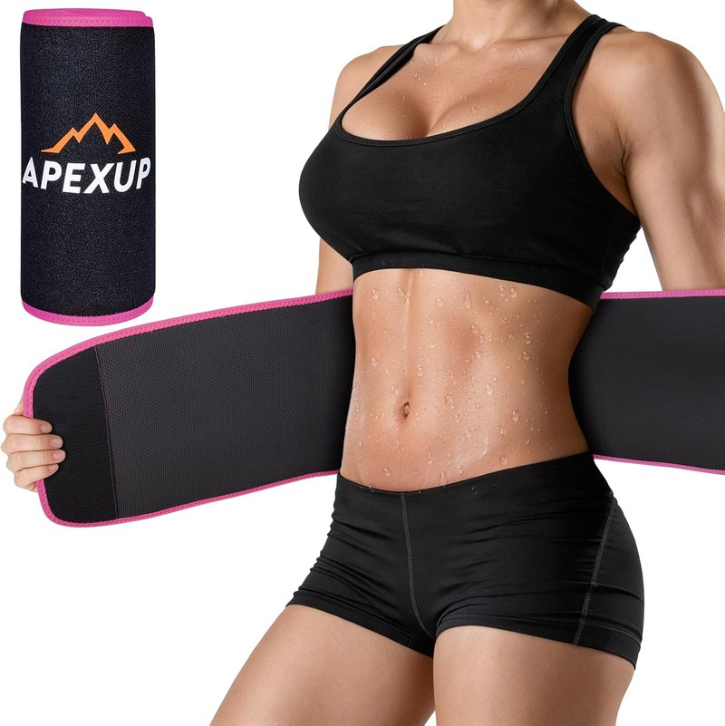 APEXUP Waist Trainer for Women - Lower Belly Fat Stomach Wrap with Removable Lumbar Support | Adjustable Size