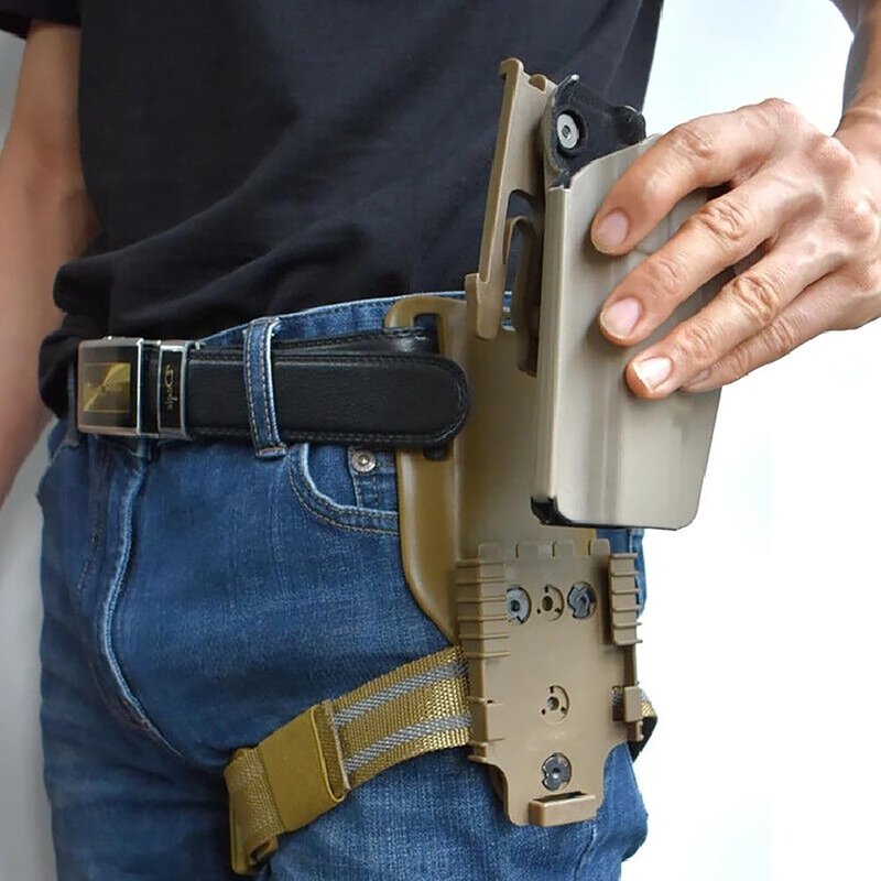 Quick Locking System Kit - QLS 19/22 Platform Attachment for Duty Holsters | Tan, 2 Pcs Set