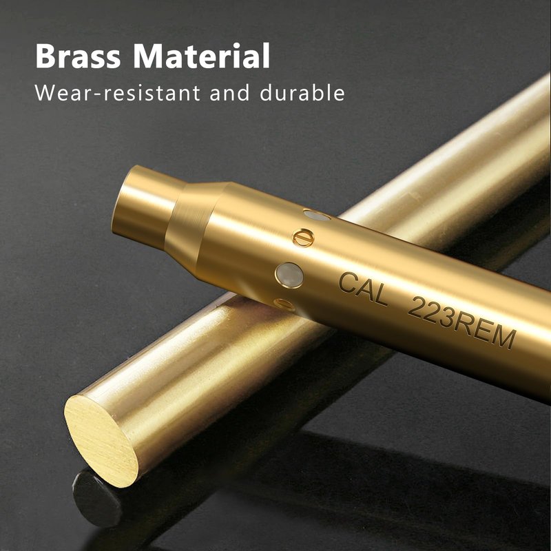 CVLIFE Bore Sight Cal for 223 5.56mm Rem Gauge Red Dot Boresighter with Two Sets Batteries