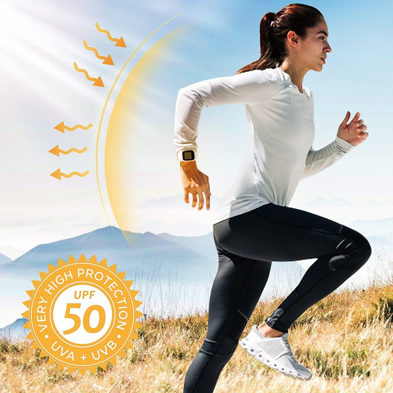 isnowood Swim Shirts for Women, UPF 50+ UV Sun Protection Long Sleeve Shirt, Lightweight Quick Dry Workout Hiking Running Rash Guard Top Purple