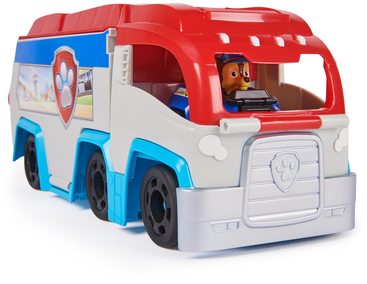 PAW Patrol: Pup Squad Patroller Team Vehicle, Toy Lorry with Collectible Chase Toy Car, Kids’ Toys for Boys & Girls Aged 3+