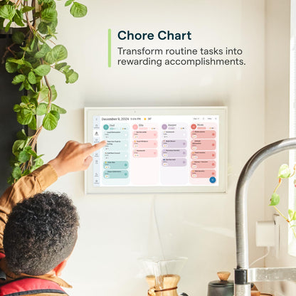 Skylight Calendar: 15-inch Digital Calendar & Chore Chart, Smart Touchscreen Interactive Display for Family Schedules – Wall Mount Included, Great for Organizing Your 2025 Wall Planner
