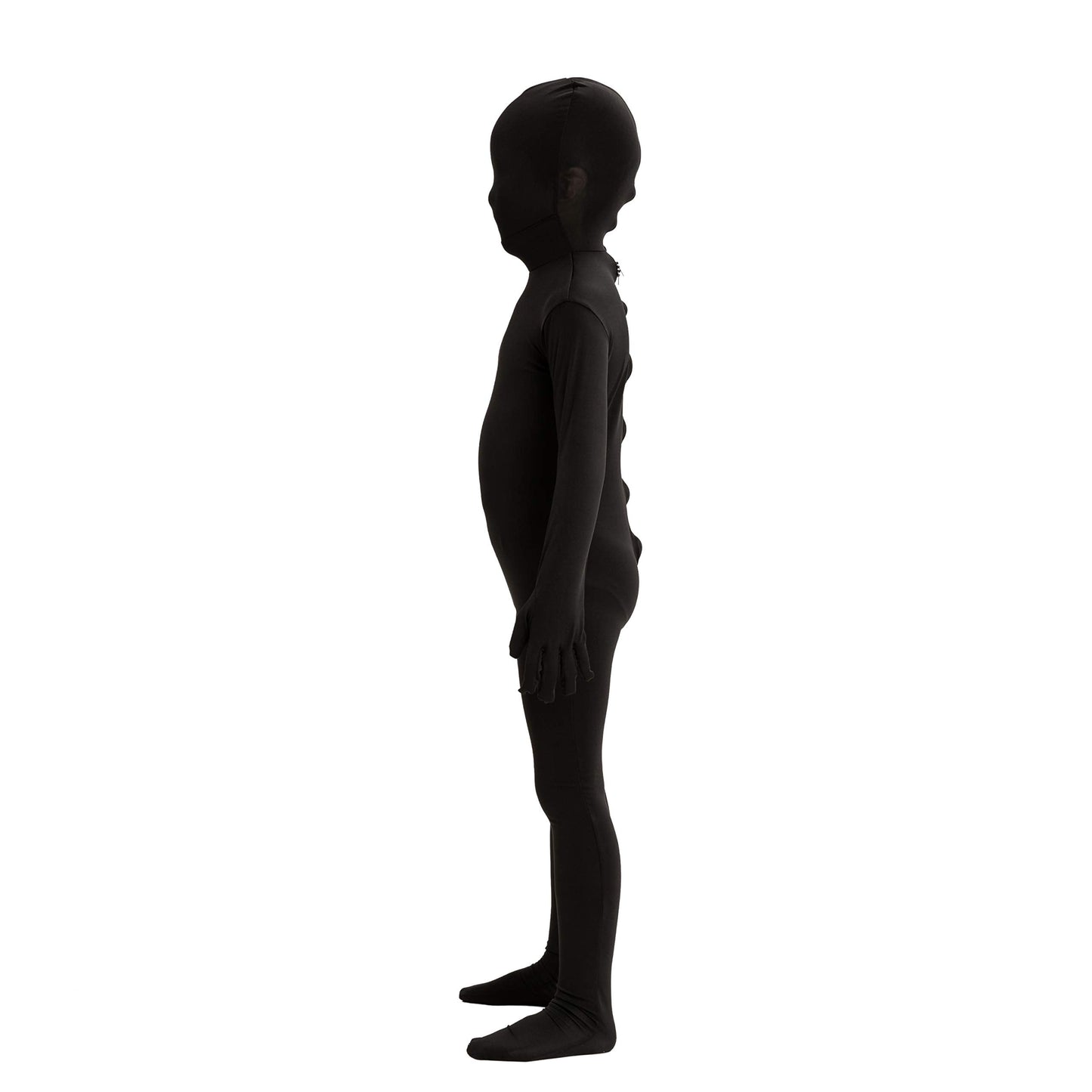 Spooktacular Creations Boy Black Shadow Demon Costume, Bodysuit Skin Costume for Kids Halloween Dress Up(Large(10-12 yr))