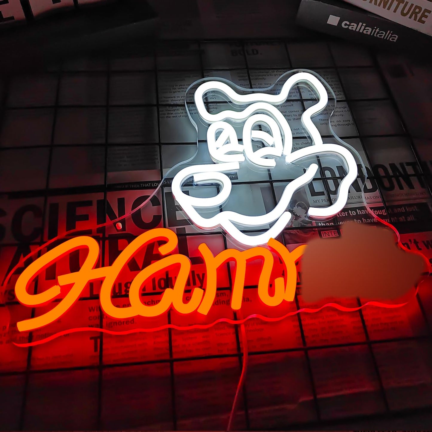 Beer Neon Sign Dimmable Western Rodeo Neon Light Signs for Wall Decor Cowboy Neon Sign for Man Cave Home Bar Beer Club Pub Bistro