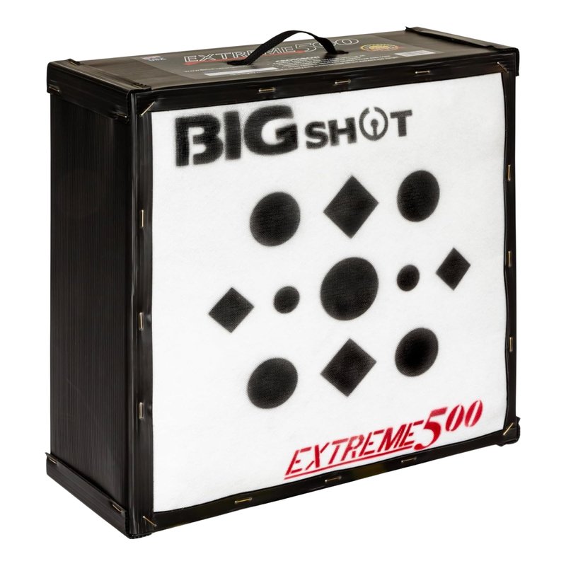 BIGSHOT Iron Man Xtreme 500 FPS Archery Target – 24" High-Compression Field Point Block for Crossbow, Compound & Airbow Practice Outdoors – Easy Arrow Removal, All-Weather Frame, High-Density Target