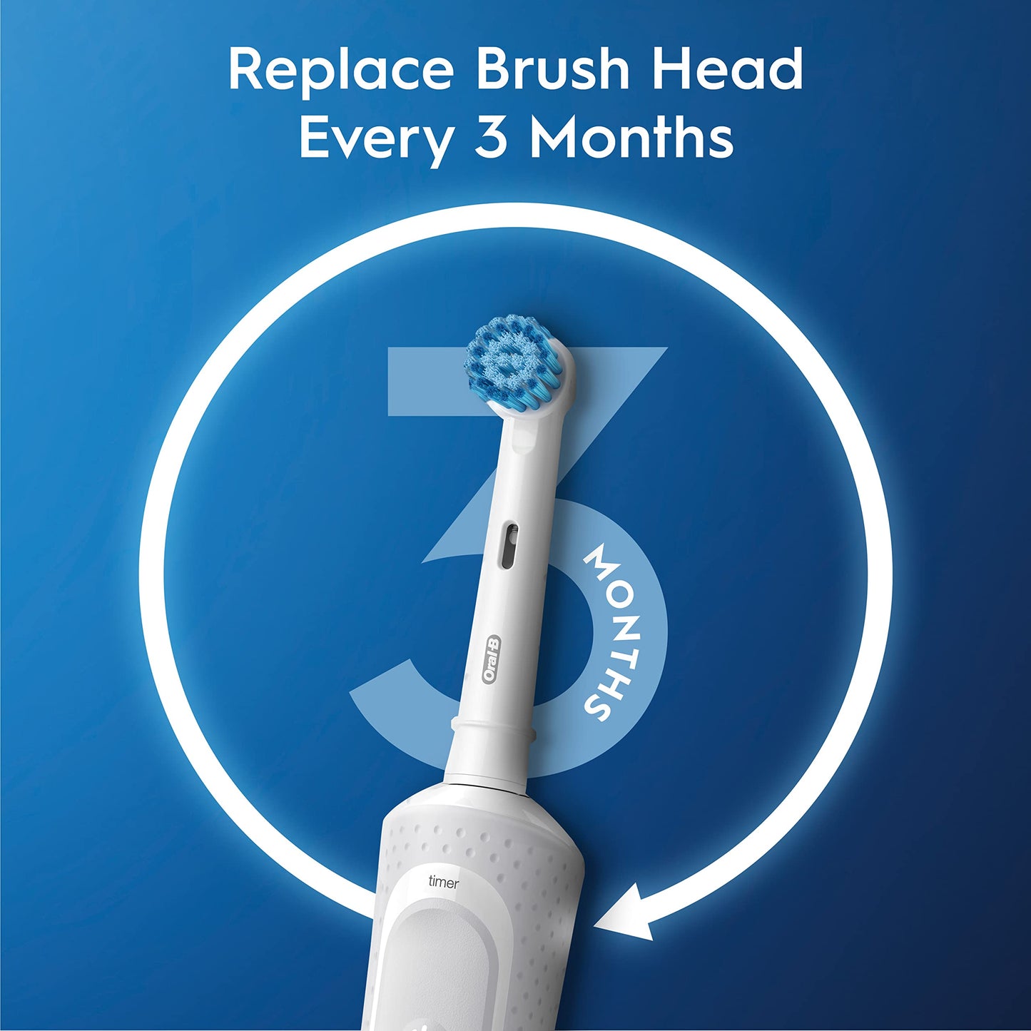 Oral-B MEUKPE Pro 300 Sensitive Clean Vitality Electric Toothbrush with (1) Brush Head, Rechargeable, White